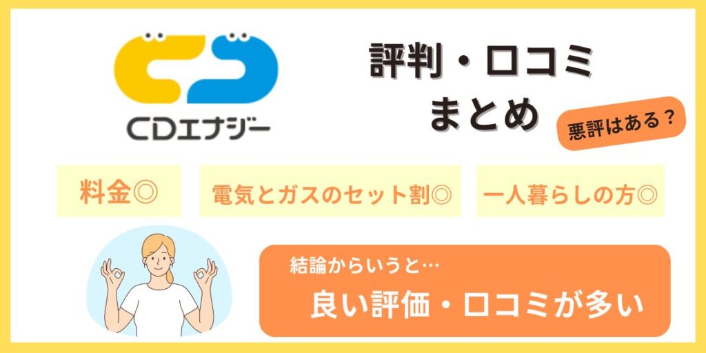 CDエナジーダイレクト 評判・口コミ まとめ