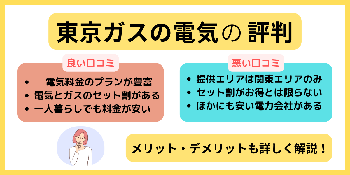 東京ガスの電気 評判