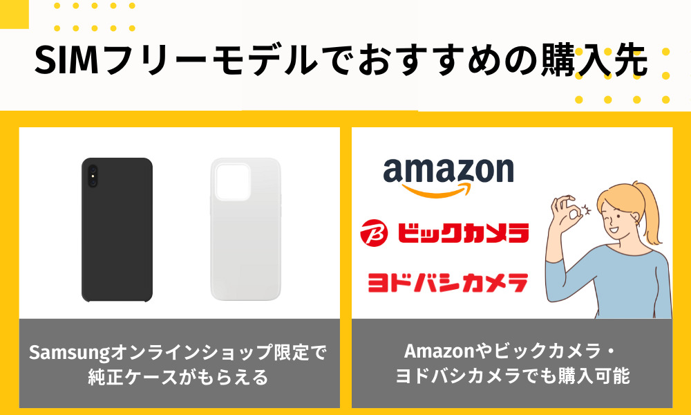 SIMフリーモデルでおすすめの購入先