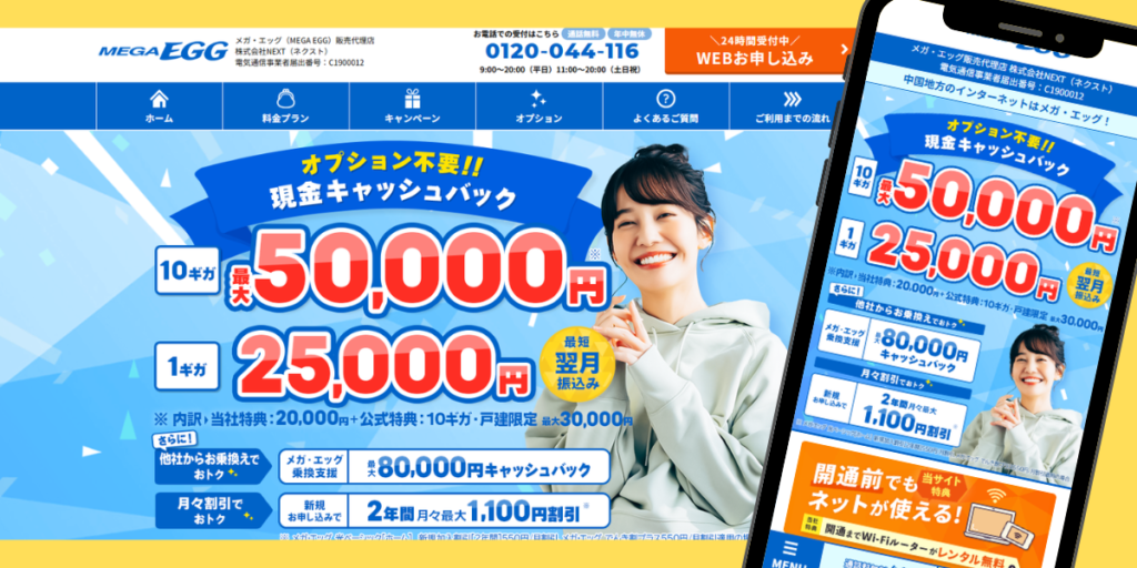 メガエッグ(NEXT)トップ画像