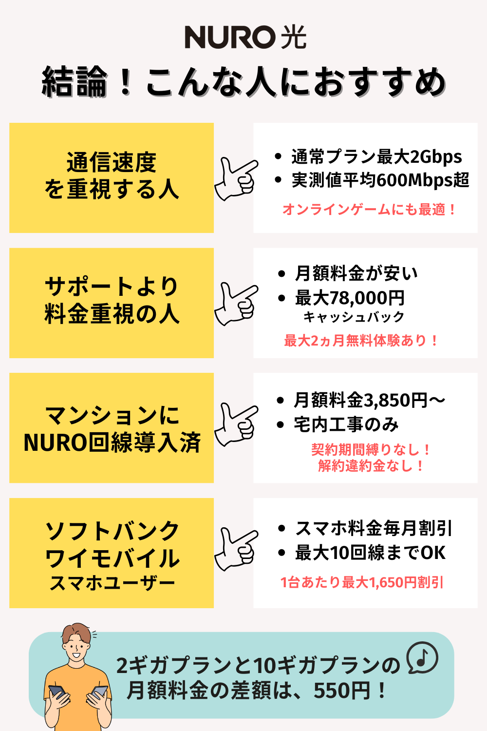 結論!NURO光はこんな人におすすめ