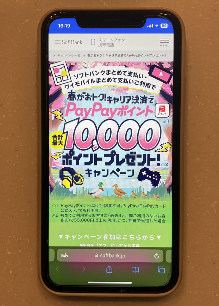 ソフトバンク・ワイモバイル キャリア決済でPayPayポイントプレゼント