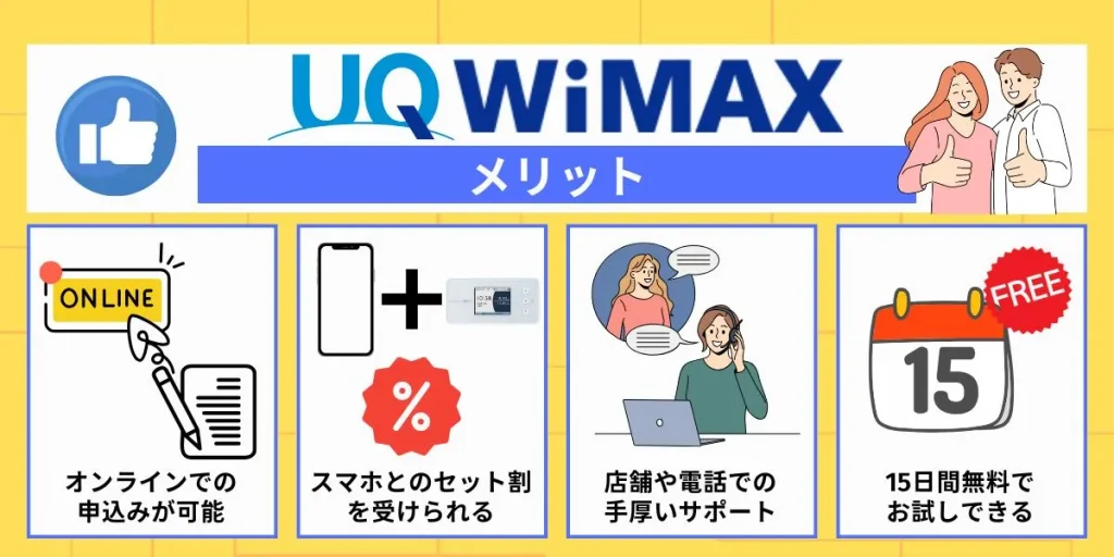 UQ WiMAXのメリット