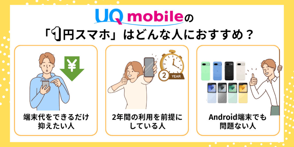 UQモバイルはどんな人におすすめ?