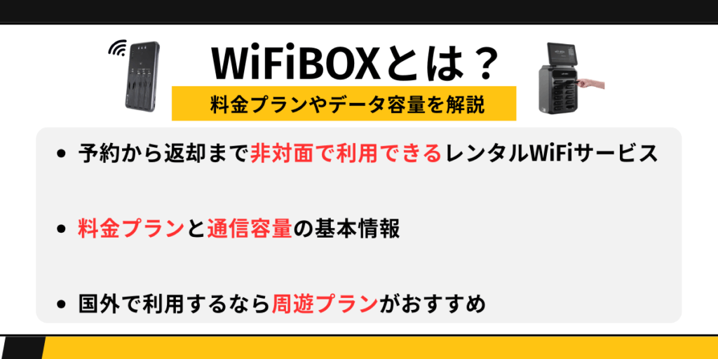 WiFiBOXの3つのポイント