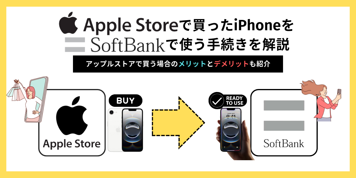 アップルストアで買ったiPhoneをソフトバンクで使う　TOP画