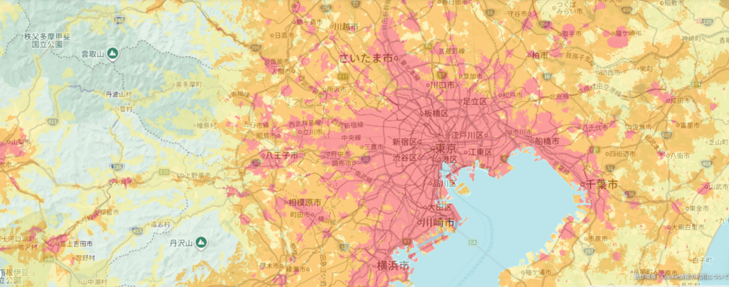 auエリアマップ