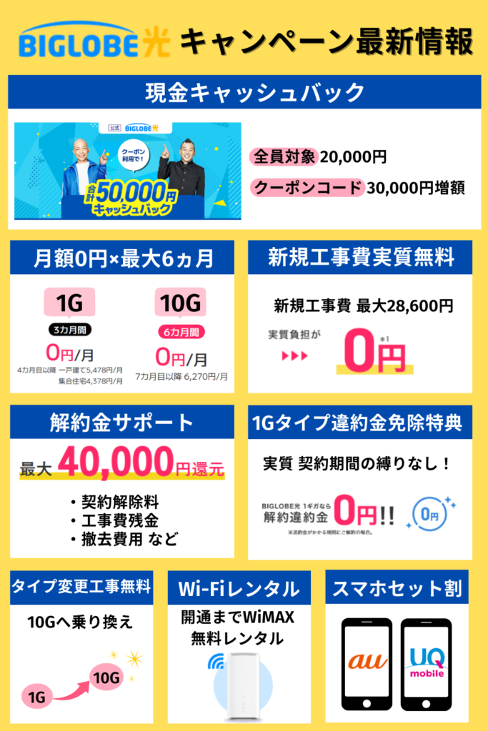 ビッグローブ光キャンペーンサマリー