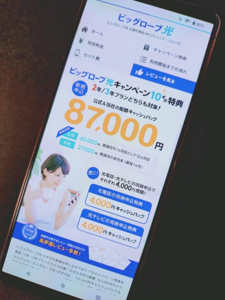 ビッグローブ光　NNコミュニケーションズ
