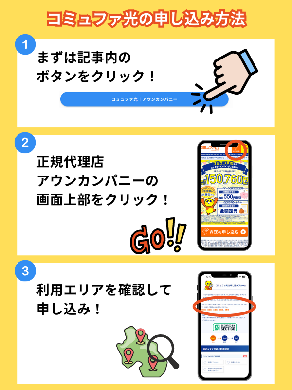 コミュファ光のお得な申し込み方法