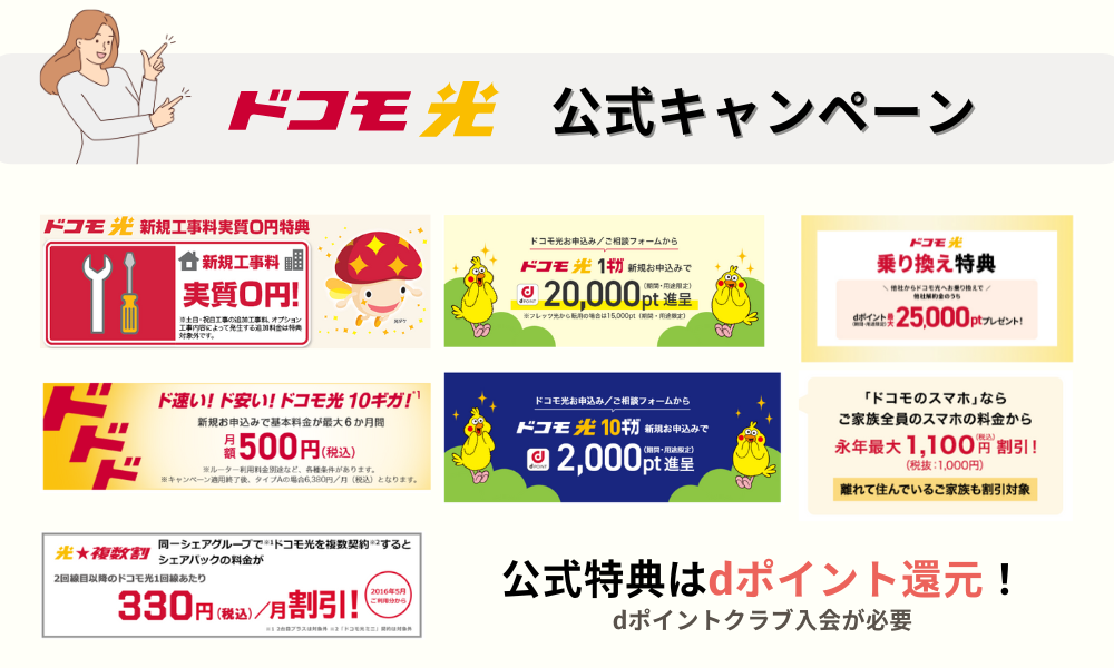 ドコモ光公式キャンペーン