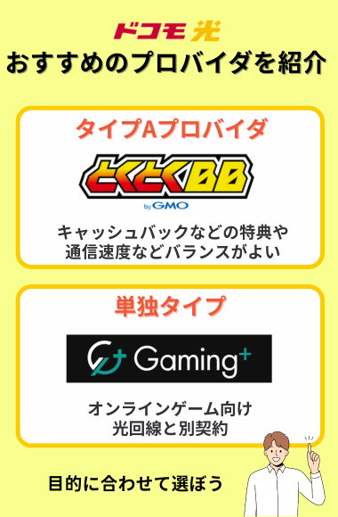 ドコモ光のおすすめプロバイダ