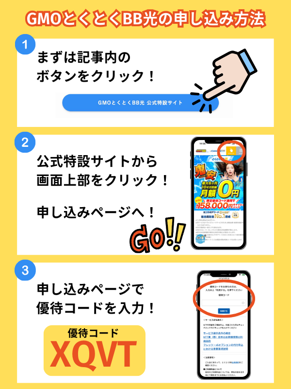 GMOとくとくBB光のお得な申し込み方法