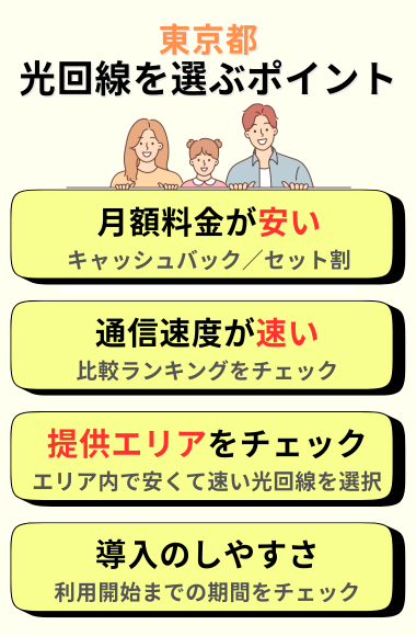 東京都で光回線を選ぶポイント