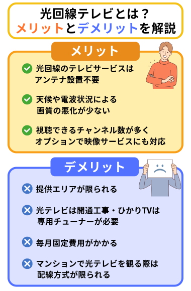 光回線テレビのメリットとデメリット