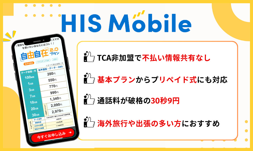 HISモバイルの基本情報