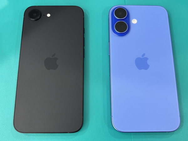 iPhone16 iPhone16e 比較背面
