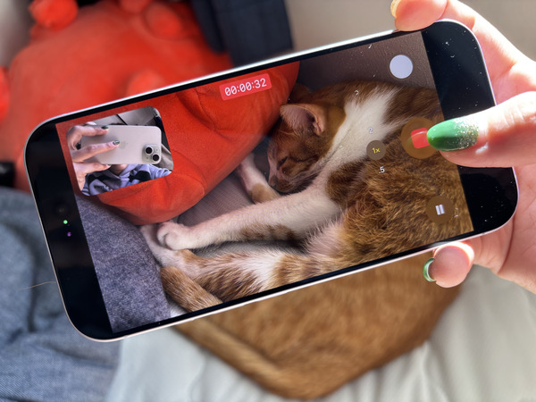 iPhone17デュアルキャプチャ使用中