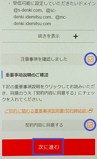 申し込みフォーム（入力内容確認）