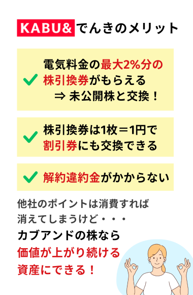 カブアンドでんきのメリット