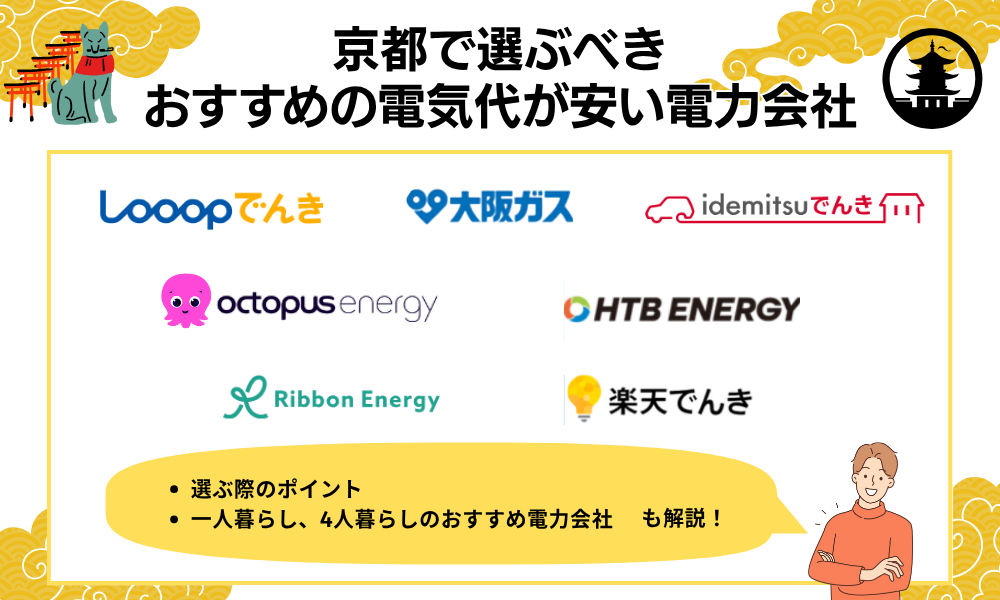 京都府　おすすめ安い電力会社