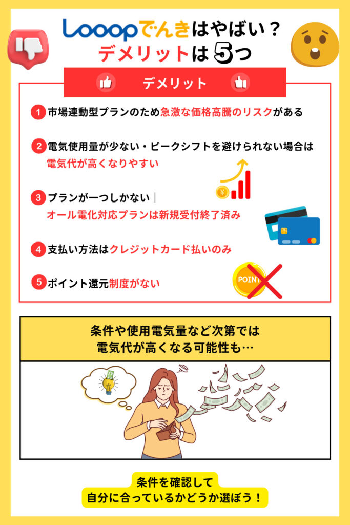 looopでんき デメリット