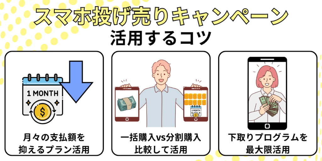 スマホ投げ売りキャンペーンを活用するコツ