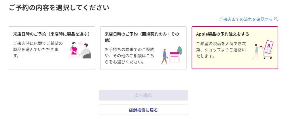 楽天モバイル 予約方法