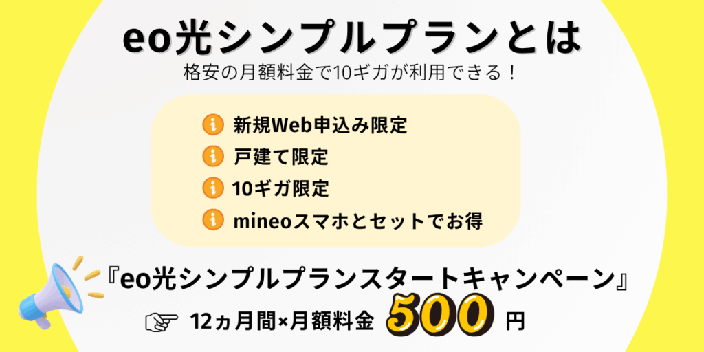 eo光シンプルプランとは