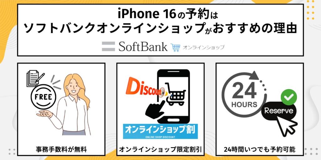 iPhone16の予約はソフトバンクオンラインショップがおすすめの理由