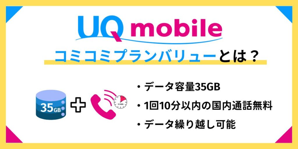 UQモバイル コミコミプランバリュー