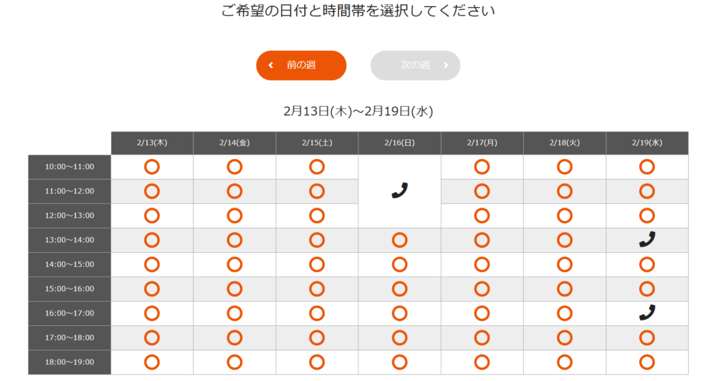 UQモバイル　来店予約