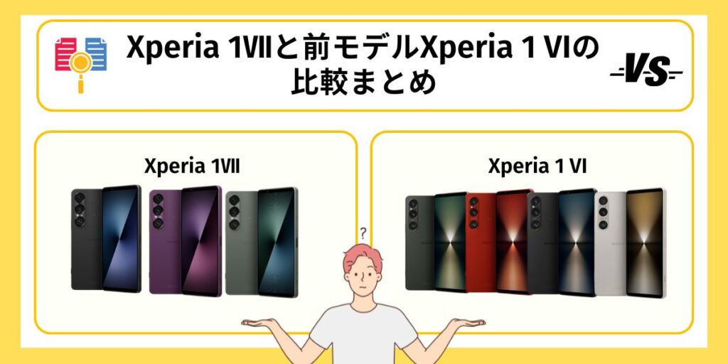 Xperia 1Ⅶレビュー　前モデルXperia 1 VIとの比較まとめ