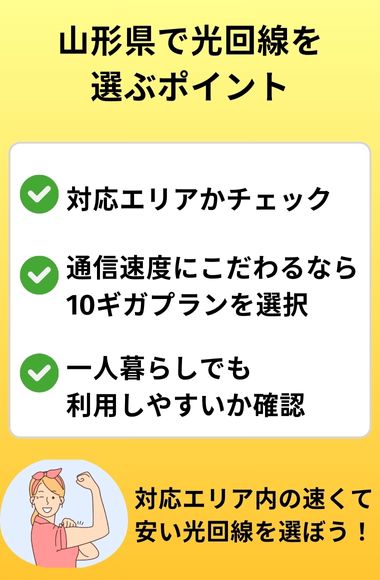 山形県 光回線 選び方