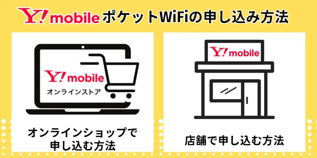 ワイモバイル ポケットWiFiの申込み方法