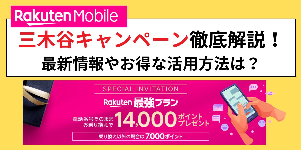 三木谷キャンペーン解説