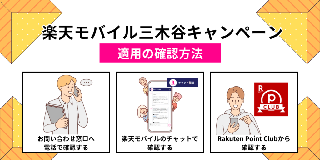 楽天モバイル三木谷キャンペーン適用の確認方法