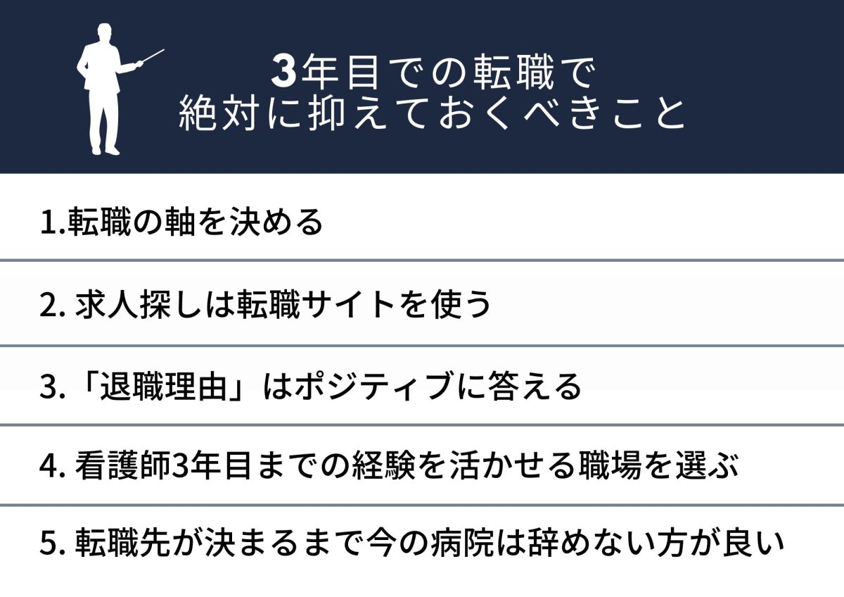 看護師3年目の転職のコツ