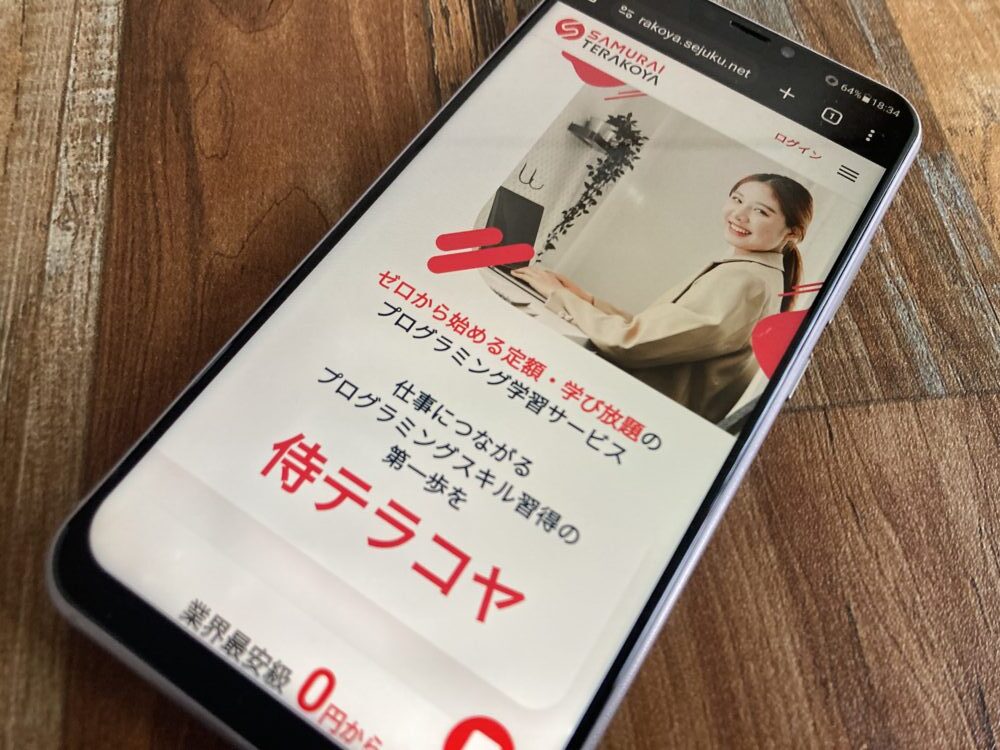 侍テラコヤ公式サイトTOP画像