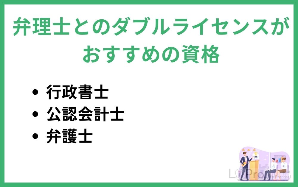 弁理士とのダブルライセンスがおすすめの資格