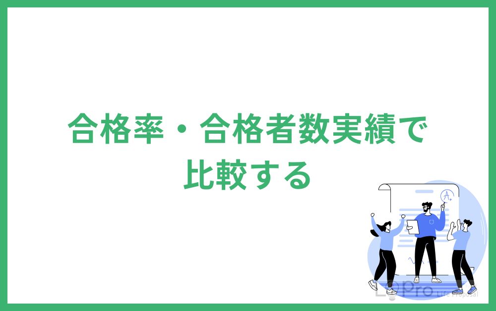 合格率・合格者数実績で比較する