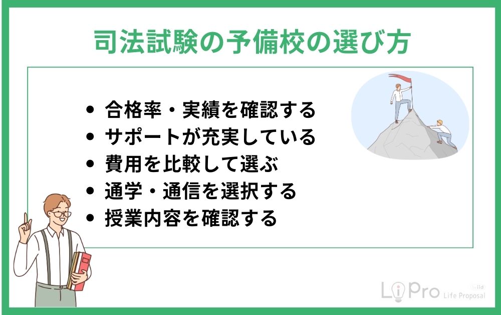 司法試験の予備校の選び方