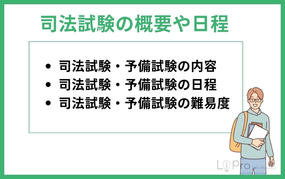 司法試験の概要や日程