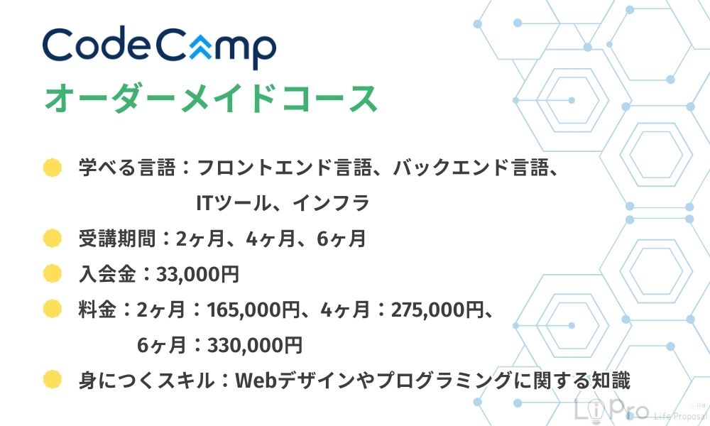 CodeCampオーダーメイドコース