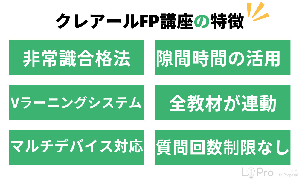 クレアールFP講座の特徴