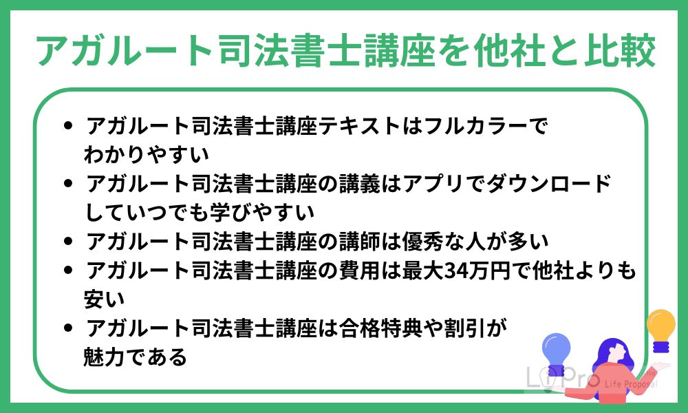 アガルート 司法書士 比較