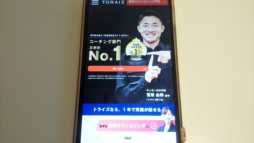 トライズ公式サイトTOP画像