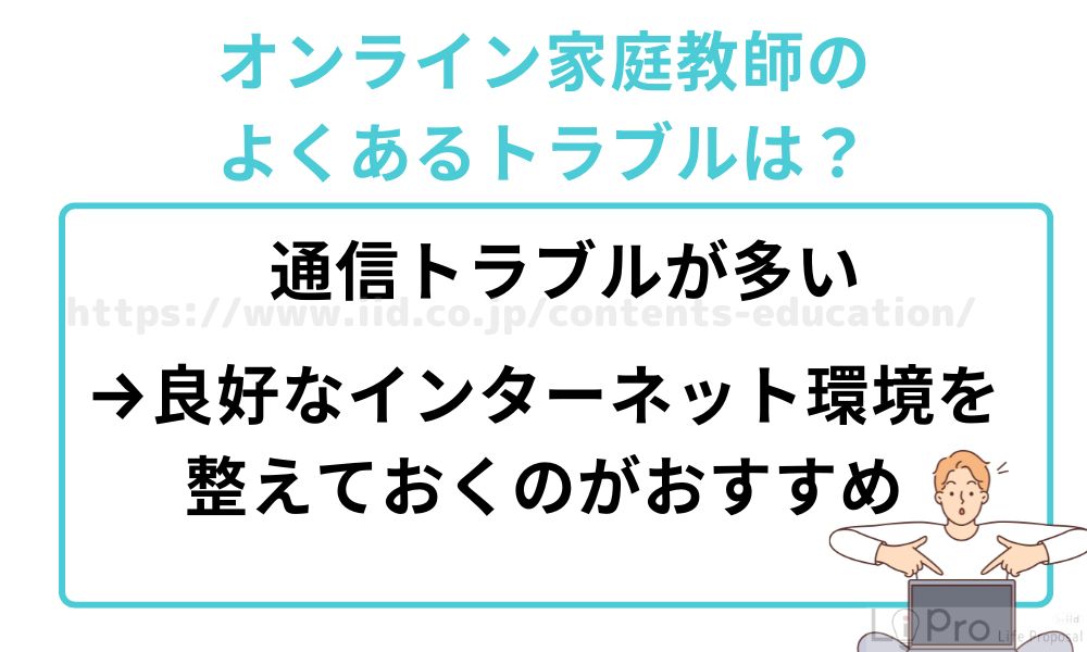 オンライン家庭教師のよくあるトラブルは?