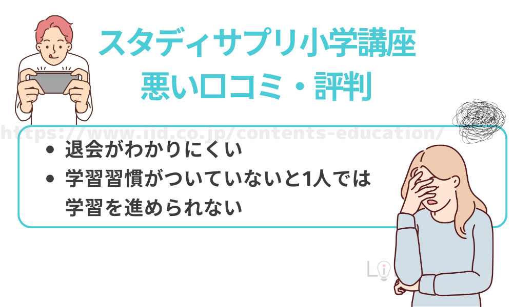 スタディサプリはやめた方がよい?小学講座の悪い口コミ・評判からわかるデメリット