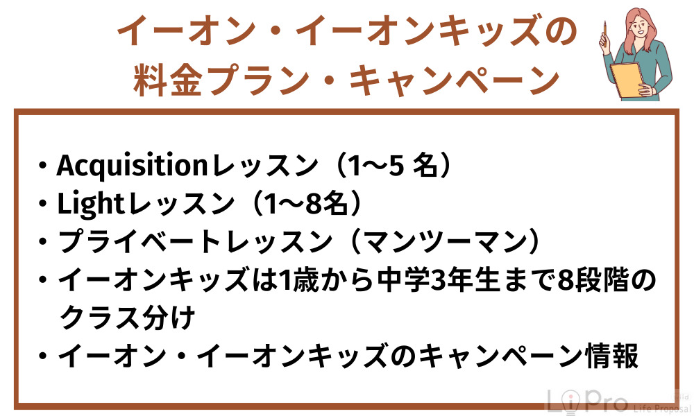 イーオン・イーオンキッズの料金